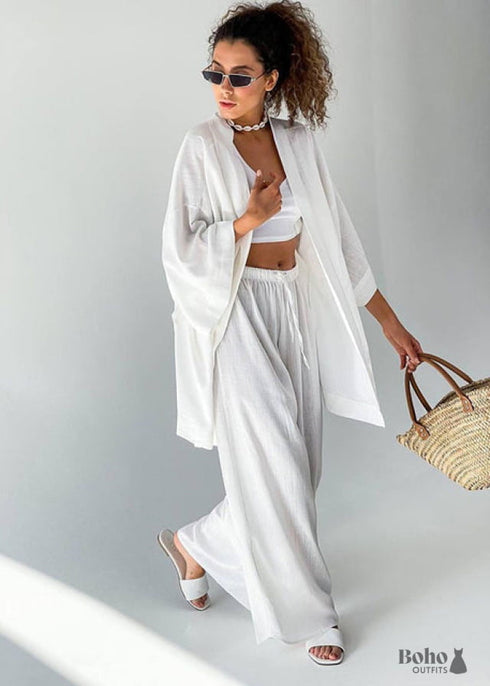 Ropa de dormir bohemia, conjunto de pijama, pijama Lillian